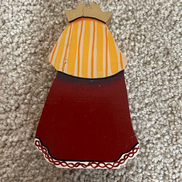 VGC Three Kings of Orient Wood Wooden Painted Nativity Manger Figures Christmas - Picture 7 of 7